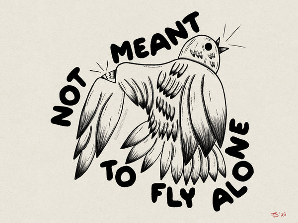 Fly Alone - 12x16 print