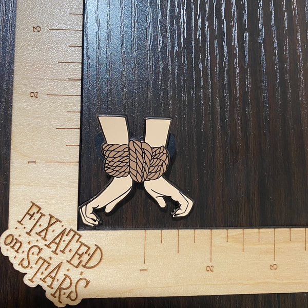 Hands Tied Hard Enamel Pin