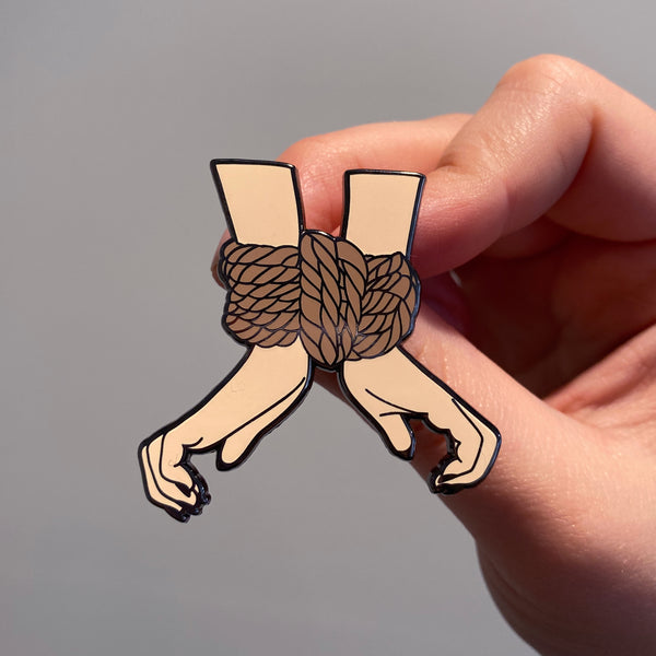 Hands Tied Hard Enamel Pin