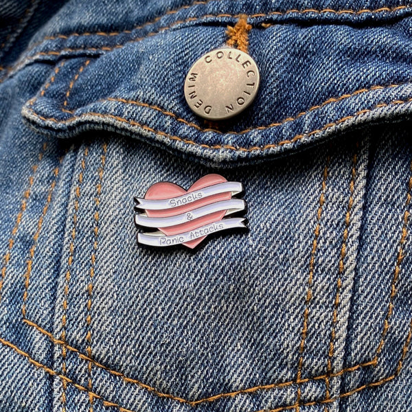 Snacks & Panic Attacks Soft Enamel Pin