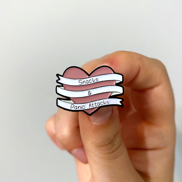 Snacks & Panic Attacks Soft Enamel Pin