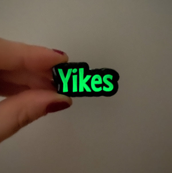 Yikes Glow in the Dark Soft Enamel Pin